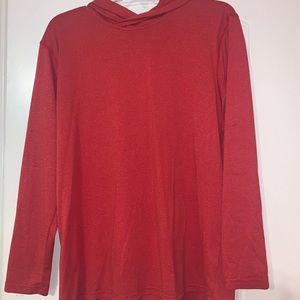red longsleeve shirt